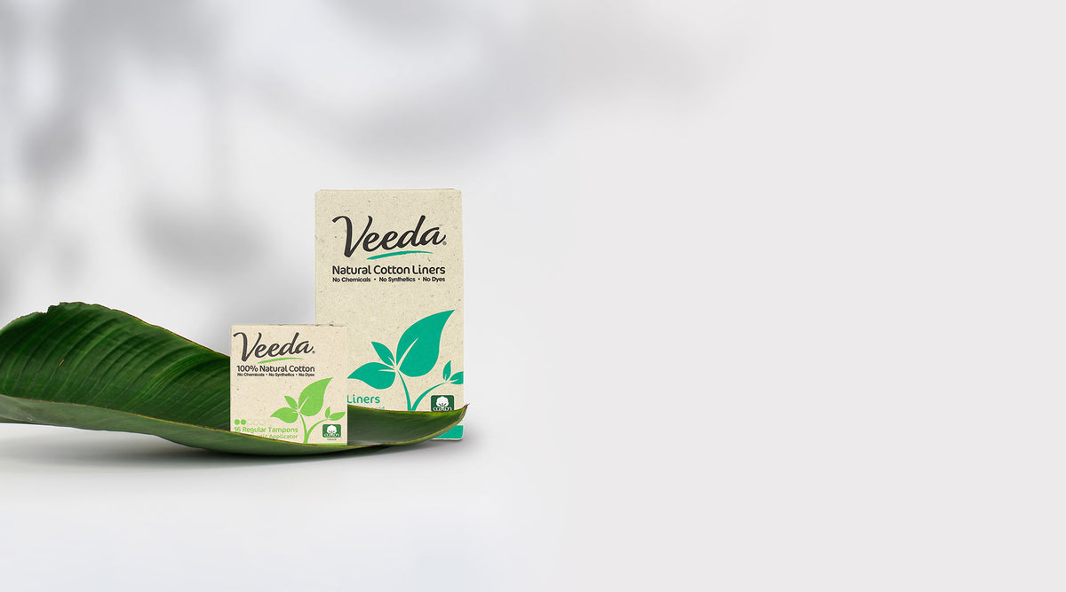 Veeda  Natural 100% Cotton Feminine Care Products